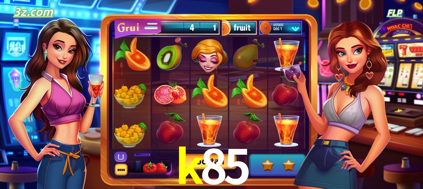 k85 cassino online com caça-níqueis de frutas e coquetéis coloridos