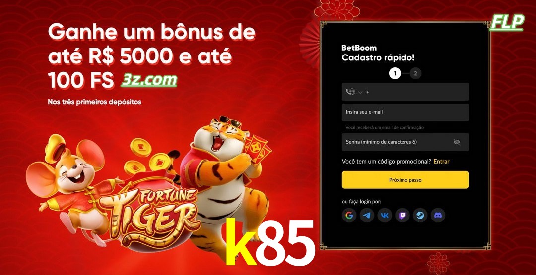 k85 cassino Brasil bônus de boas-vindas até R$5000 e 100 free spins